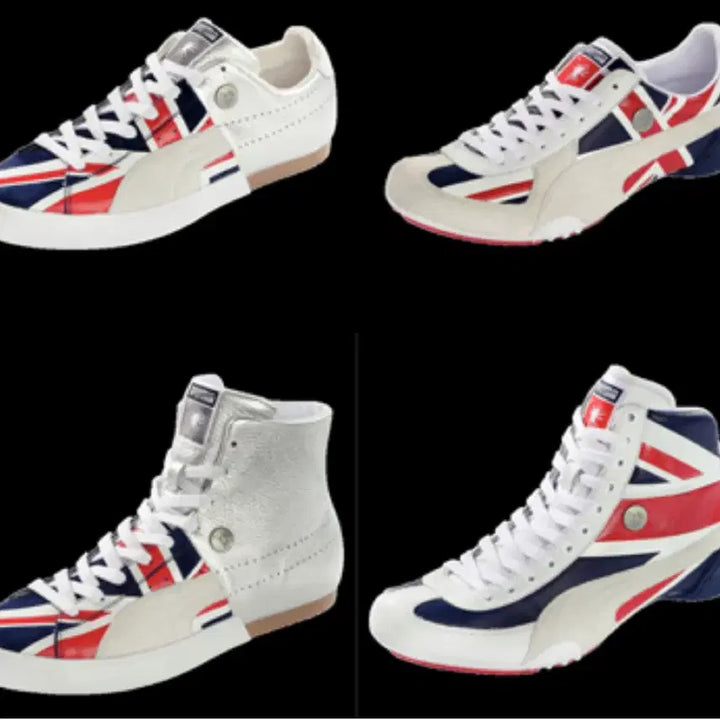 [BUNJANG] Puma x Mihara Yasuhiro Collaboration High-Top Sneakers Silver Leather Union Jack / PUMA by MIHARA YASUHIRO High Sneakers