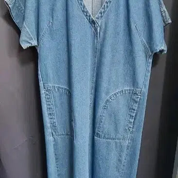 [BUNJANG] When We Will Denim Short Sleeve Dress / when we will 청 데님 반팔 원피스