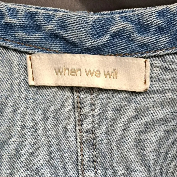 [BUNJANG] When We Will Denim Short Sleeve Dress / when we will 청 데님 반팔 원피스