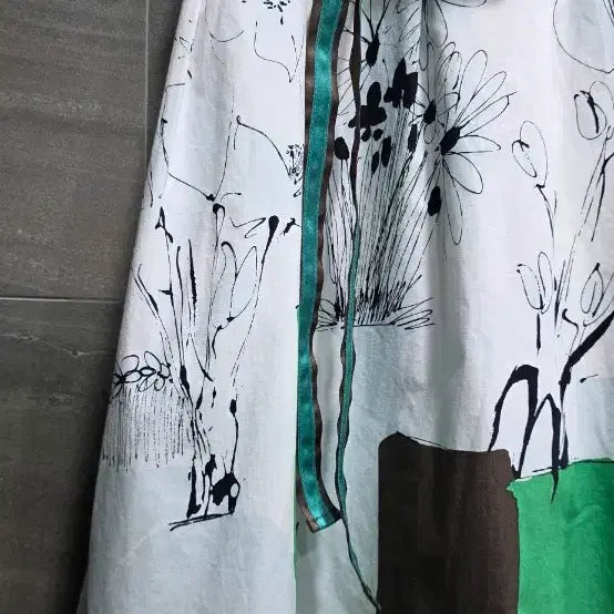 [BUNJANG] MICHAA Printed Ribbon Skirt / MICHAA  미샤 ,  프린트 예쁜  리본 스커트