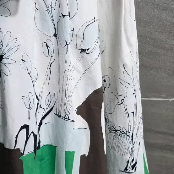 [BUNJANG] MICHAA Printed Ribbon Skirt / MICHAA  미샤 ,  프린트 예쁜  리본 스커트