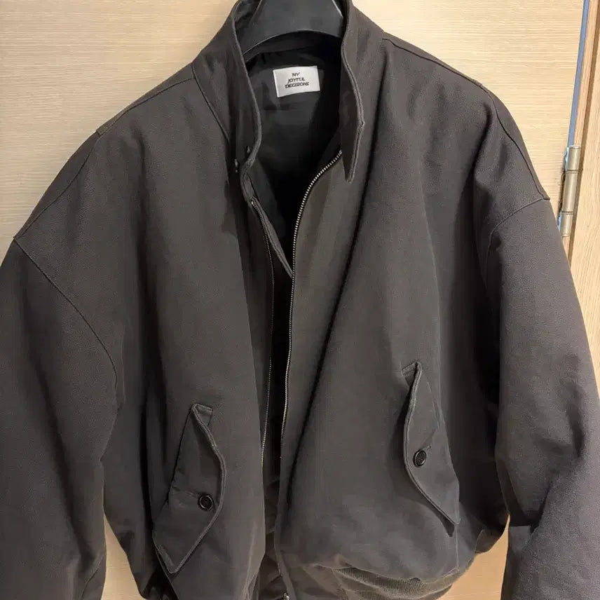 [SOLD OUT] MJD Canvas Harrington Jacket Charcoal