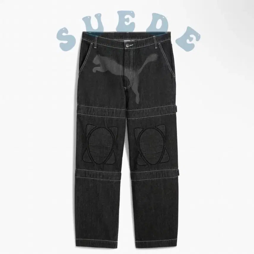 [BUNJANG] A$AP Rocky x PUMA Padded Denim Pants / Asap rocky X puma 니 패드 데님 팬츠