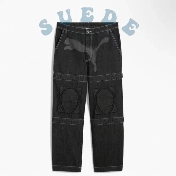 [BUNJANG] A$AP Rocky x PUMA Padded Denim Pants / Asap rocky X puma 니 패드 데님 팬츠