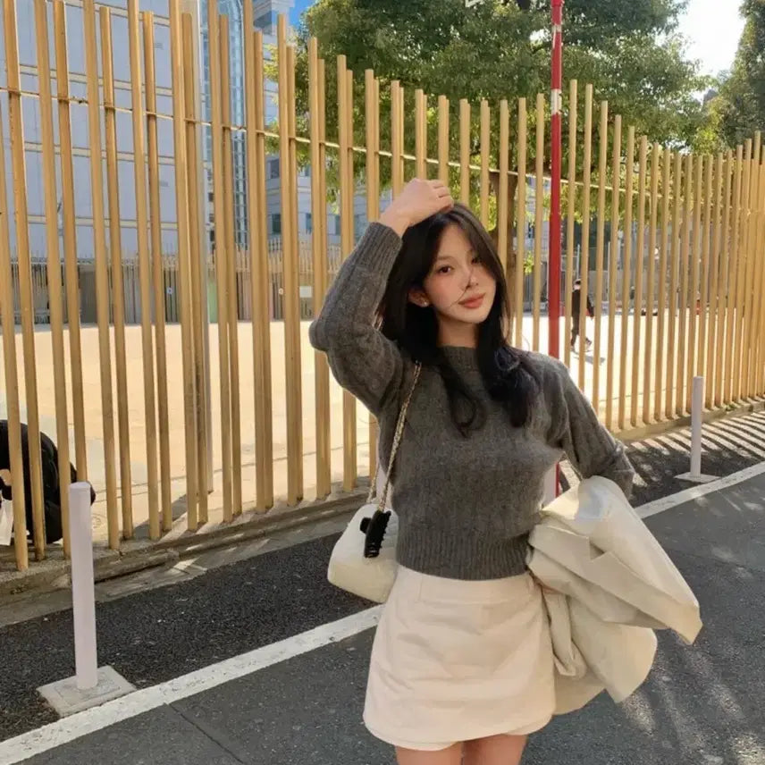 [BUNJANG] Sienne Shop Cotton Skirt Pants Ivory S / 센느샵 코튼스커트팬츠 아이보리S(새상품)