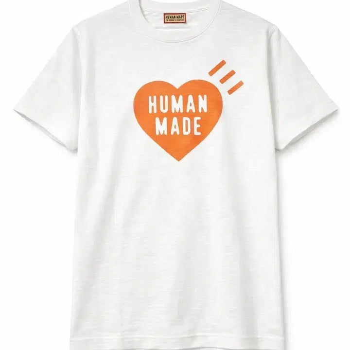 [BUNJANG] Human Made Heart Short Sleeve T-Shirt White / 휴먼메이드 하트 반팔 티셔츠 화이트