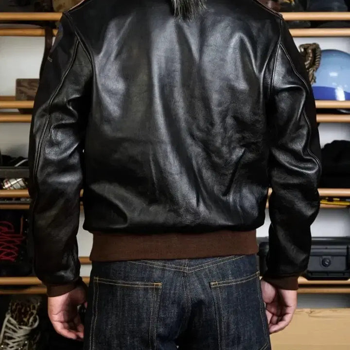 [BUNJANG] Real Simmons A2 Horsehide Toys McCoy Replica Jacket / 리얼시몬스 a2 말가죽 토이즈 맥코이 복각자켓 40 사이즈
