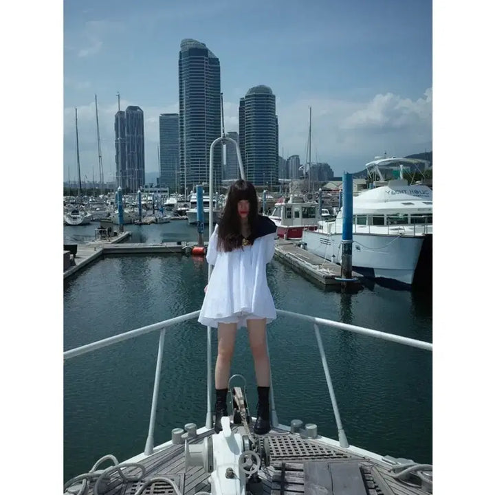 [BUNJANG] Freckle Marine Dress / 프레클마린원피스