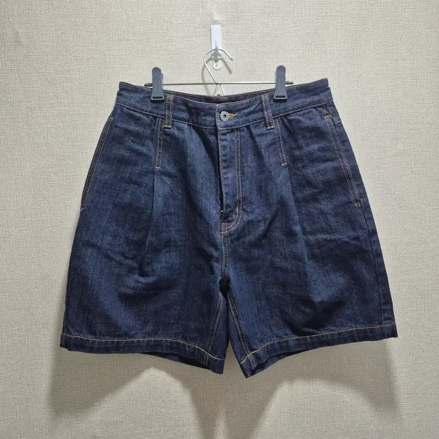[BUNJANG] Beslow One-Tuck Denim Shorts Indigo / (28) 비슬로우 원턱 데님 쇼츠 인디고