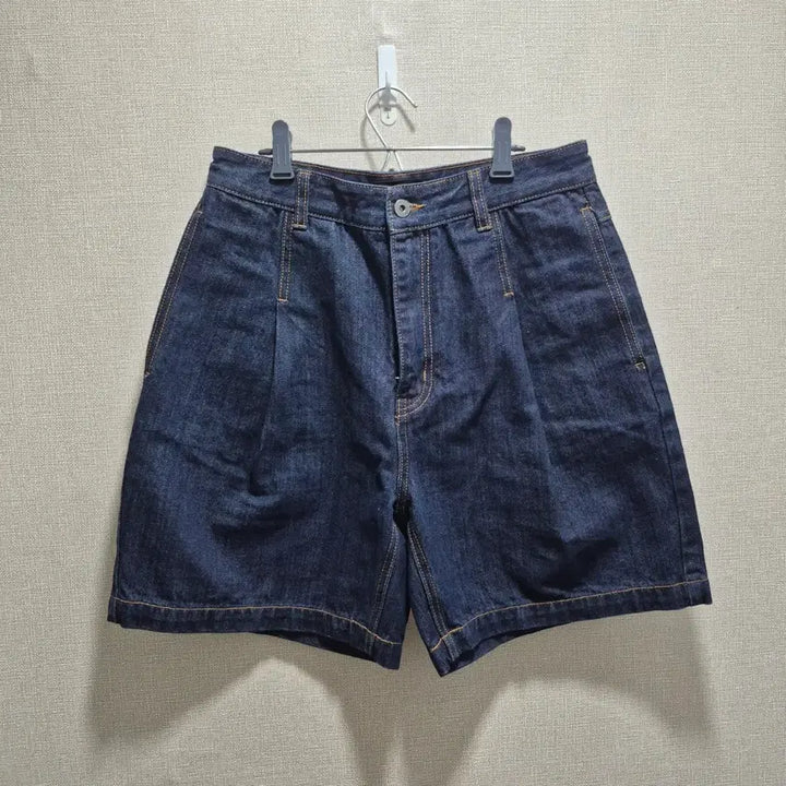[BUNJANG] Beslow One-Tuck Denim Shorts Indigo / (28) 비슬로우 원턱 데님 쇼츠 인디고