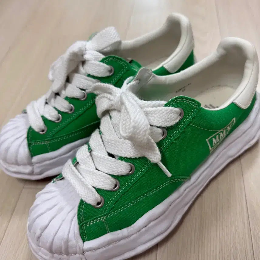 [BUNJANG] Mihara Yasuhiro Blakey Green Sneakers / 미하라 야스히로 블레이키 그린 스니커즈 42