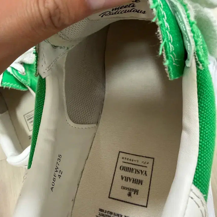 [BUNJANG] Mihara Yasuhiro Blakey Green Sneakers / 미하라 야스히로 블레이키 그린 스니커즈 42