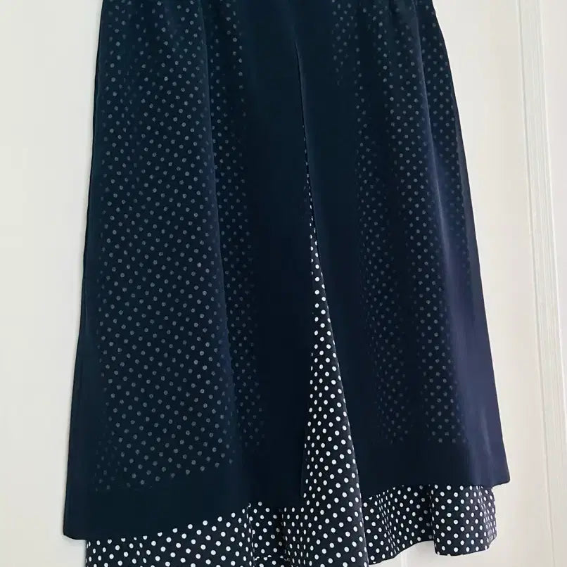 [SOLD OUT] [일본제] 도트 레이어드 큐롯 스커트 팬츠 (스트랩 세트)