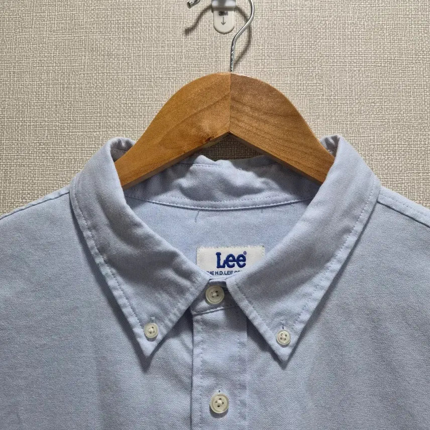 [BUNJANG] (L) Lee 리 옥스포드 버튼 다운 반팔 셔츠 / (L) Lee 리 옥스포드 버튼 다운 반팔 셔츠