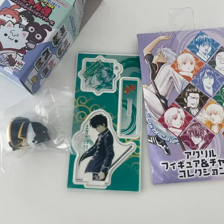 [BUNJANG] Gintama Toshiro Hijikata Acrylic Figure &amp; Mega Cat / 은혼 히지카타 토시로 메가캣 / 원화 피겨 아크릴