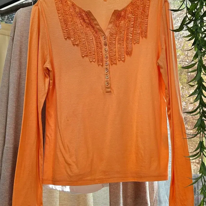 [SOLD OUT] [새상품]오렌지 프릴 면티셔츠(55)