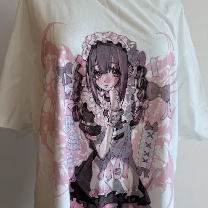 [BUNJANG] Yamikawaii Maid Short-Sleeve T-shirt / 지뢰계 서브컬처 야미카와이 메이드 반팔 티셔츠