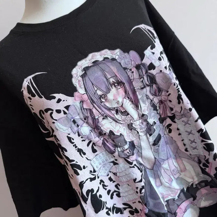 [BUNJANG] Yamikawaii Maid Short-Sleeve T-shirt / 지뢰계 서브컬처 야미카와이 메이드 반팔 티셔츠