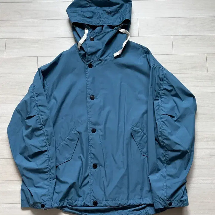 [BUNJANG] Nanamica Hooded Jacket Sax Blue / (L) 나나미카 후디드 자켓 삭스 블루