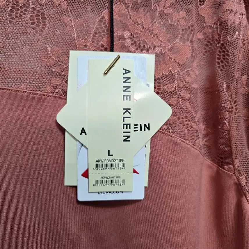 [BUNJANG] Anne Klein Lace Blouse Pink L New / 앤클라인 레이스 블라우스 핑크 L 새상품