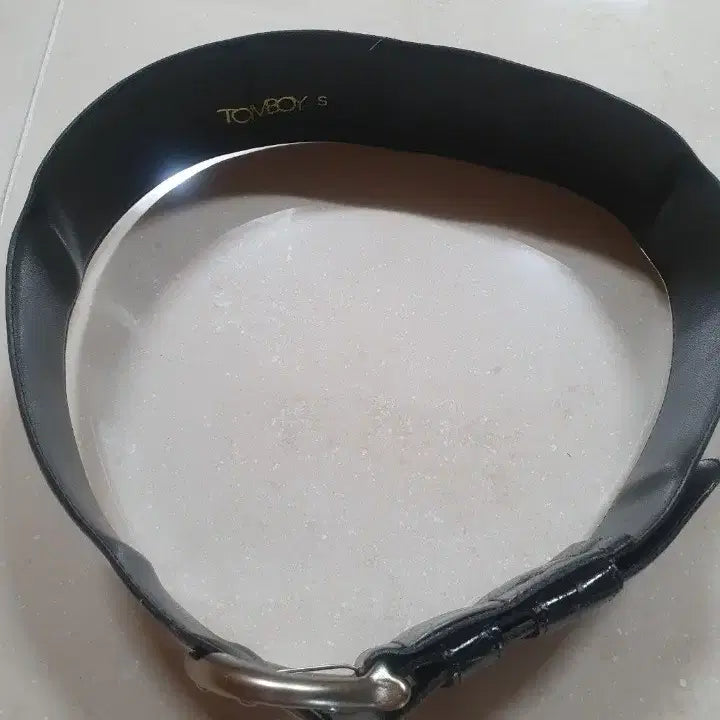 [BUNJANG] TOMBOY Vintage Black Wide Belt / 톰보이(TOMBOY) 빈티지 블랙 와이드 벨트