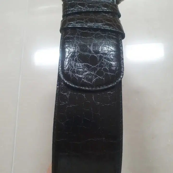 [BUNJANG] TOMBOY Vintage Black Wide Belt / 톰보이(TOMBOY) 빈티지 블랙 와이드 벨트