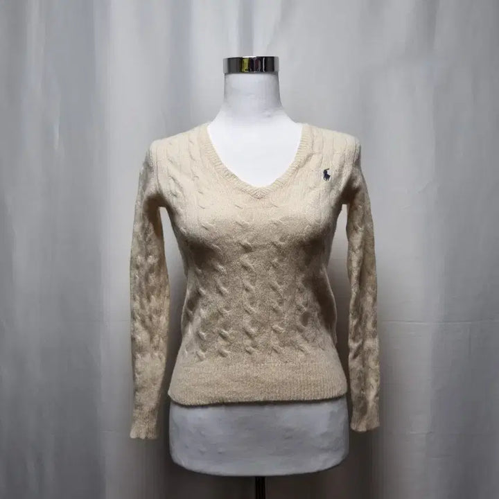 [BUNJANG] Polo Ralph Lauren Cashmere Blend V-Neck Knit Sweater / 폴로 랄프로렌 V넥 캐시미어 혼방 니트