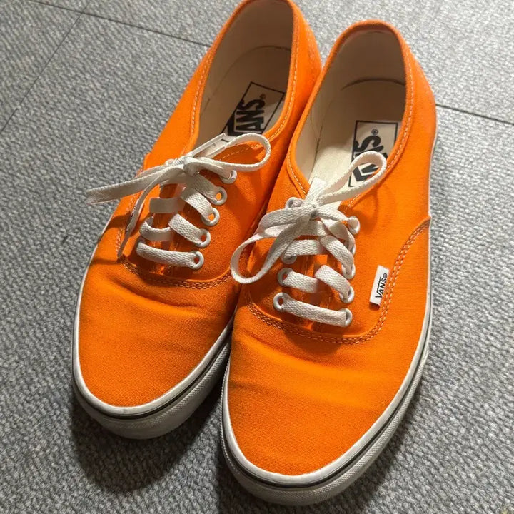 [BUNJANG] Vans Orange Canvas Sneakers / 반스 오렌지 캔버스 스니커즈
