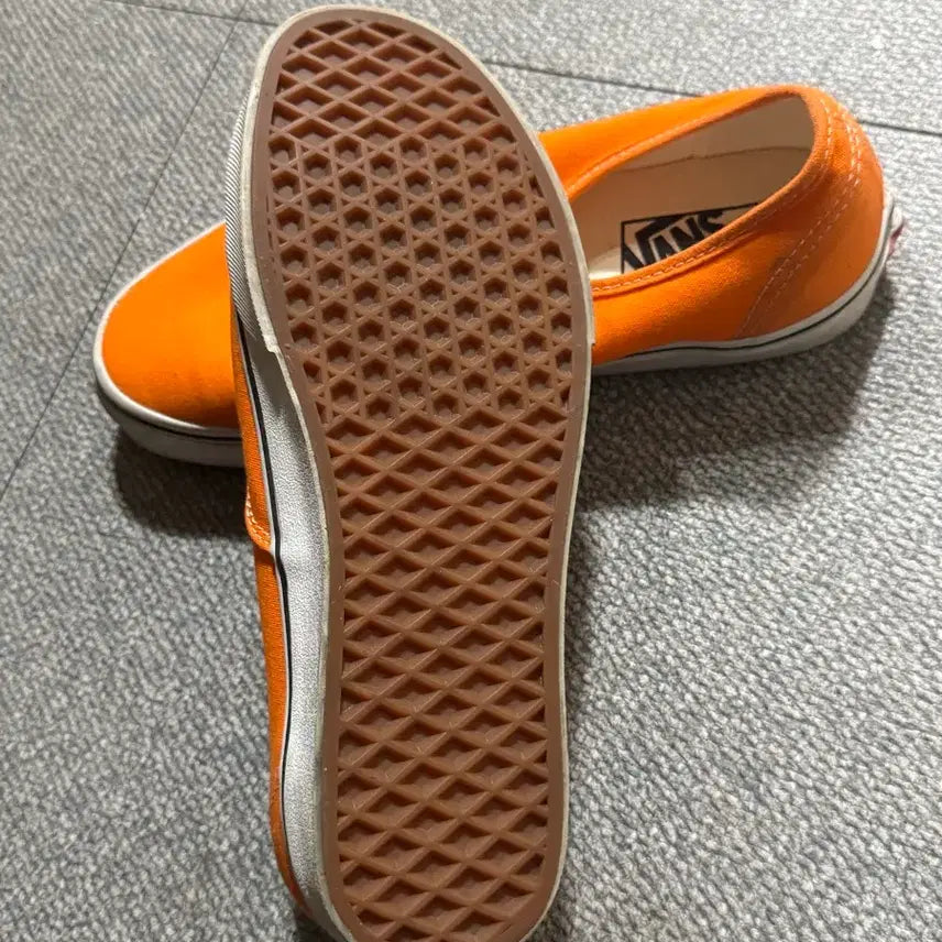 [BUNJANG] Vans Orange Canvas Sneakers / 반스 오렌지 캔버스 스니커즈