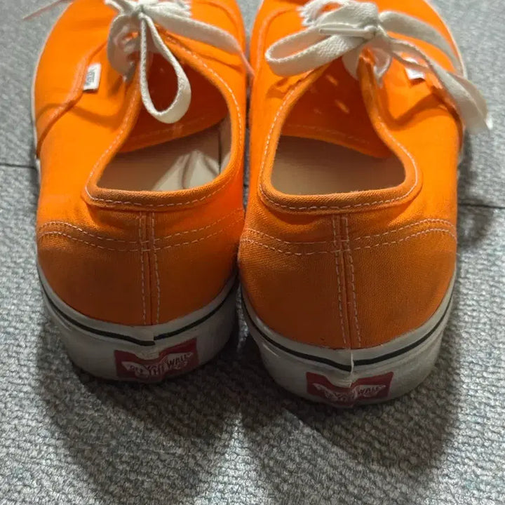 [BUNJANG] Vans Orange Canvas Sneakers / 반스 오렌지 캔버스 스니커즈