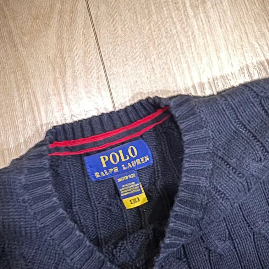 [BUNJANG] Polo Ralph Lauren Navy Cable Knit Sweater / 폴로 랄프로렌 네이비 꽈배기 니트