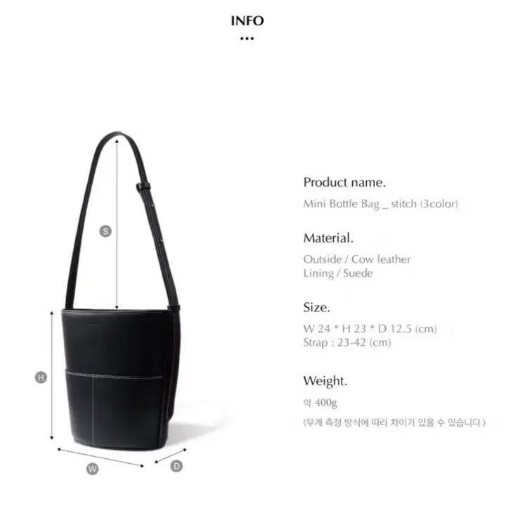 [BUNJANG] FOLNUA Mini Bottle Bag (Black) / FOLNUA MINI BOTTLE BAG 폴뉴아 바틀백 블랙