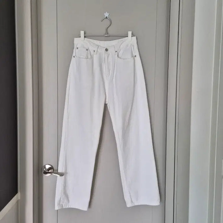 [BUNJANG] Trillion White Wide Denim Pants / M)트릴리온 화이트 와이드 데님