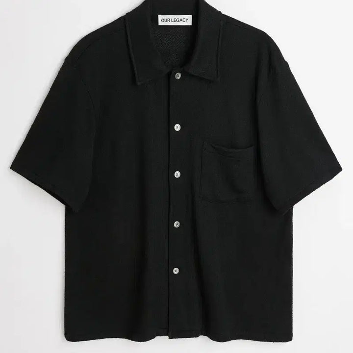[SOLD OUT] 아워레가시 박스 셔츠 숏슬리브 블랙 부클레 50사이즈
