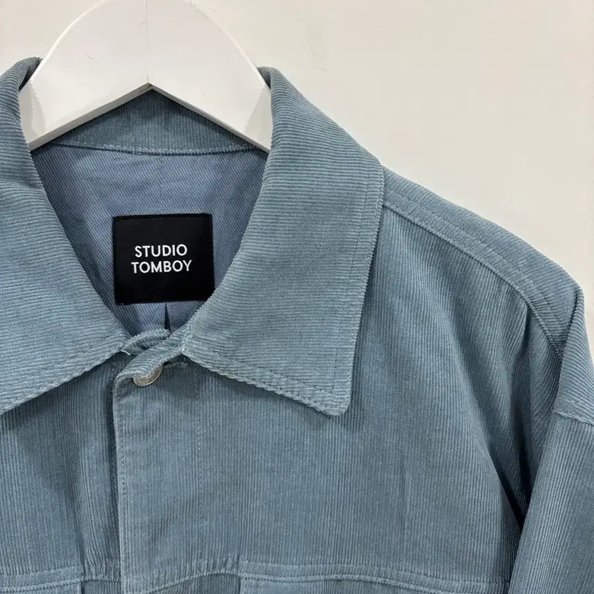 [BUNJANG] Tomboy Corduroy Trucker Jacket - Blue / [L] 톰보이 코듀로이 트러커 점퍼 블루
