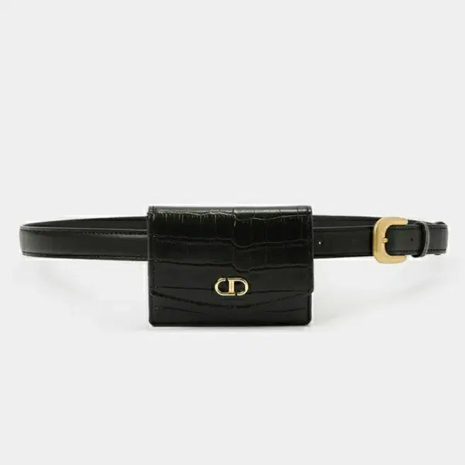 [BUNJANG] System Leather Belt &amp; Card Wallet Set / 시스템 레더 벨트 &amp;카드지갑 구입가 155,000원