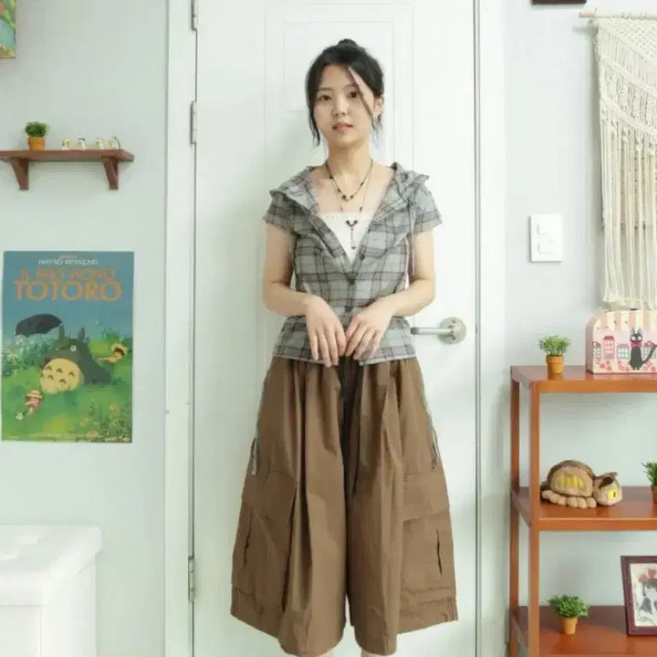 [BUNJANG] Magie Wide Cargo Pants Brown / 마지 magie 와이드 카고 팬츠 브라운