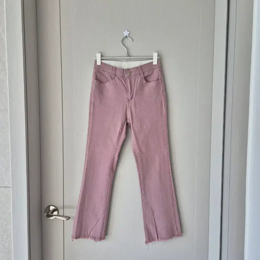 [BUNJANG] Miz Apparel Pink Bootcut Cotton Pants / M)미즈어패럴 핑크 부츠컷 팬츠