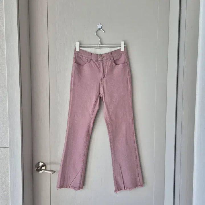 [BUNJANG] Miz Apparel Pink Bootcut Cotton Pants / M)미즈어패럴 핑크 부츠컷 팬츠