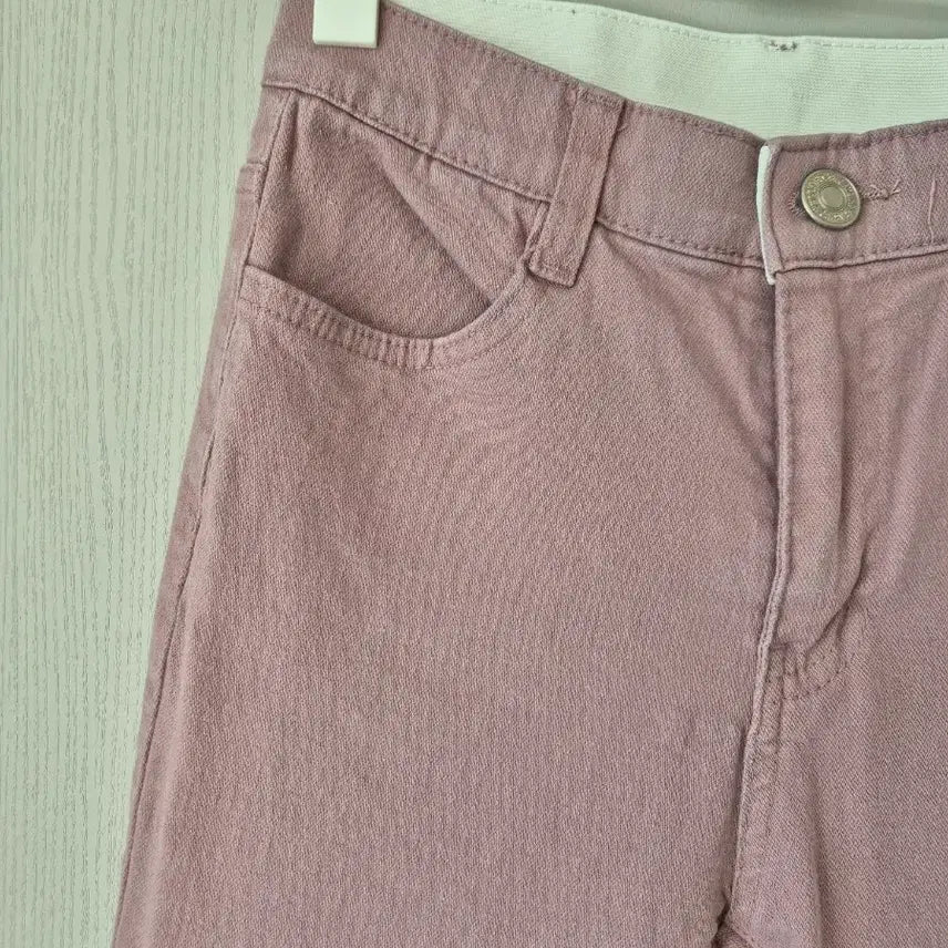 [BUNJANG] Miz Apparel Pink Bootcut Cotton Pants / M)미즈어패럴 핑크 부츠컷 팬츠