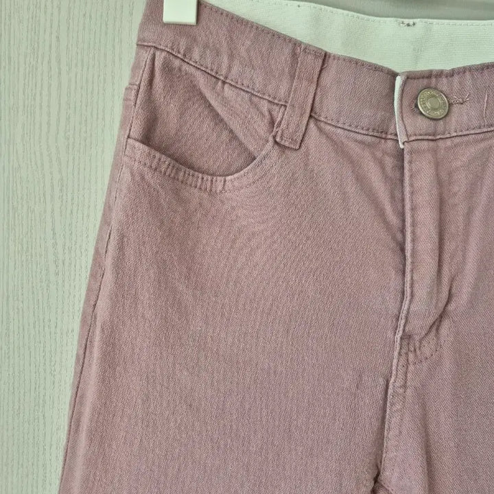 [BUNJANG] Miz Apparel Pink Bootcut Cotton Pants / M)미즈어패럴 핑크 부츠컷 팬츠