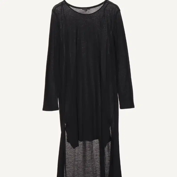 [BUNJANG] COS 100% Cotton Asymmetrical Long Dress / COS 면100% 블랙 언발란스 롱원피스
