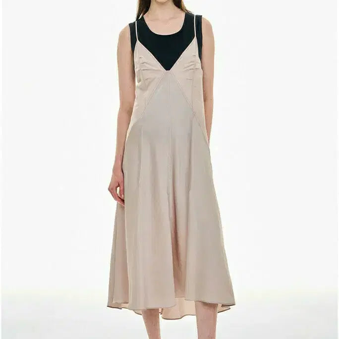 [BUNJANG] System Sleeveless Dress with Top Set / 한섬 시스템 원피스