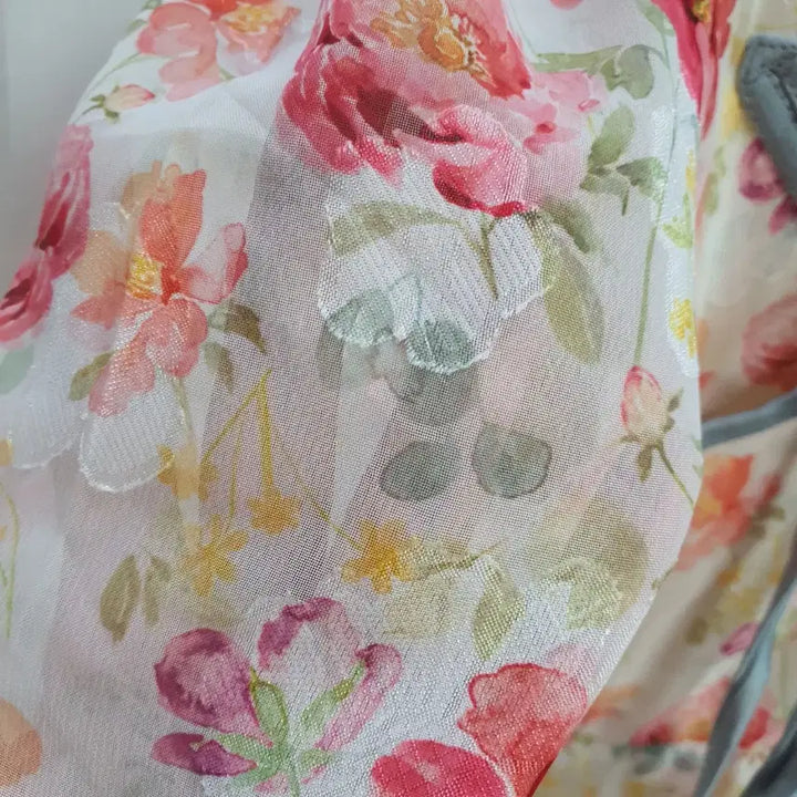 [BUNJANG] Watercolor Floral Long Dress / 새상품] 화사한 수채화 플라워 롱 원피스 (생활한복 스타일)