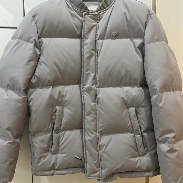 [BUNJANG] Lacoste Grey Goose Down Padded Jacket Size 100-105 / 라코스테 그레이 구스다운패딩 100-105