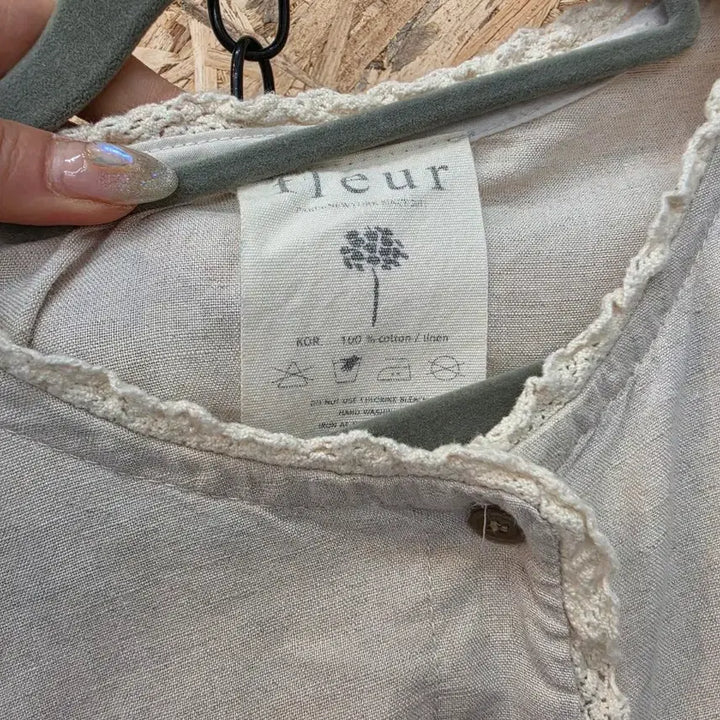[BUNJANG] Paris &amp; New York Fleur Linen Long Dress / 파리앤뉴욕 플뢰르 fleur 린넨 롱 원피스 F