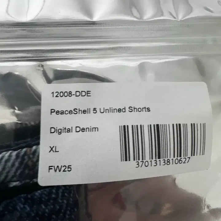 [BUNJANG] Satisfy Peace Shell 5-Inch Unlined Digital Denim Shorts XL / 새티스파이 피스쉘 5인치 언라인드 디지털데님 쇼츠 XL(새상품)