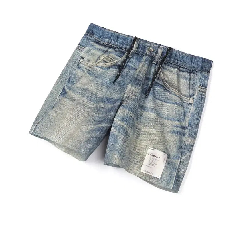 [BUNJANG] Satisfy Peace Shell 5-Inch Unlined Digital Denim Shorts XL / 새티스파이 피스쉘 5인치 언라인드 디지털데님 쇼츠 XL(새상품)