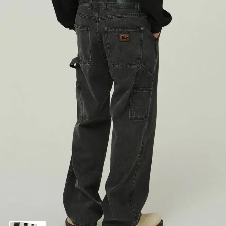 [BUNJANG] Macwoodgun Carpenter Denim Pants Grey / 맥우드건 카펜더 데님 팬츠 그레이 30