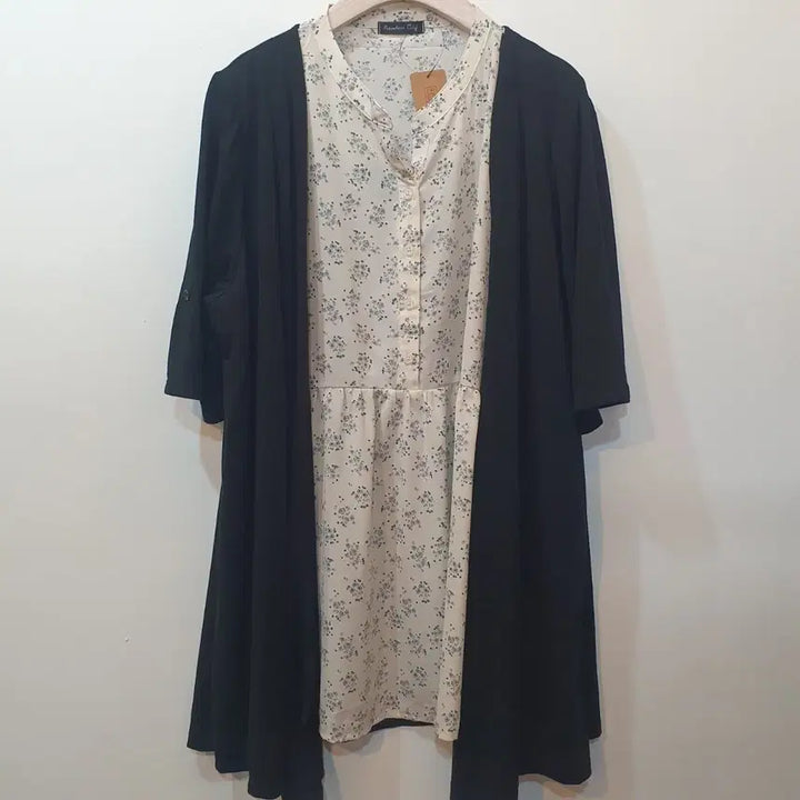[BUNJANG] Mori Floral Layered Blouse / 모리 잔꽃 레이어드 블라우스 *사이즈낙낙